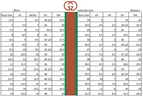 Gucci size chart us